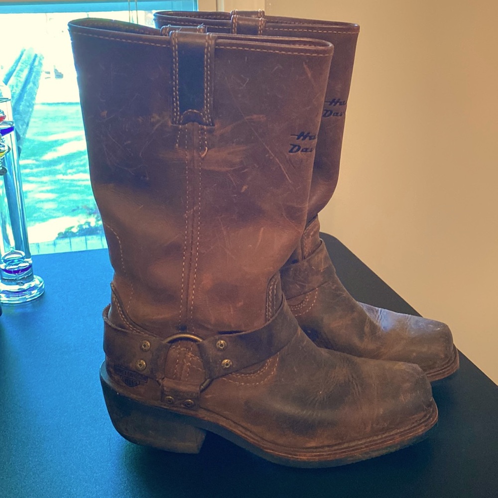 Harley Davidson Women’s Brown Leather Boots